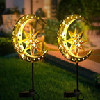 Garden Light - Solar Iron Statue