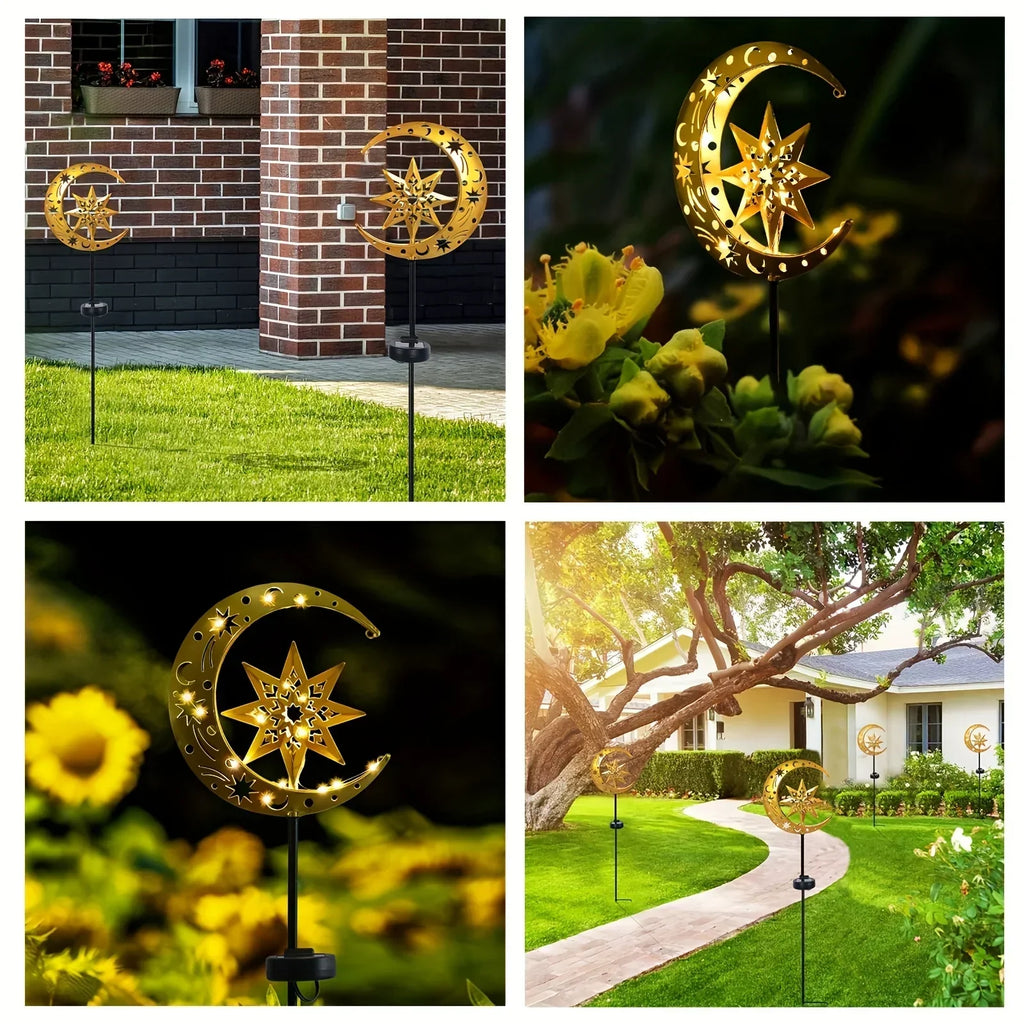 Garden Light - Solar Iron Statue