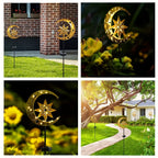Garden Light - Solar Iron Statue