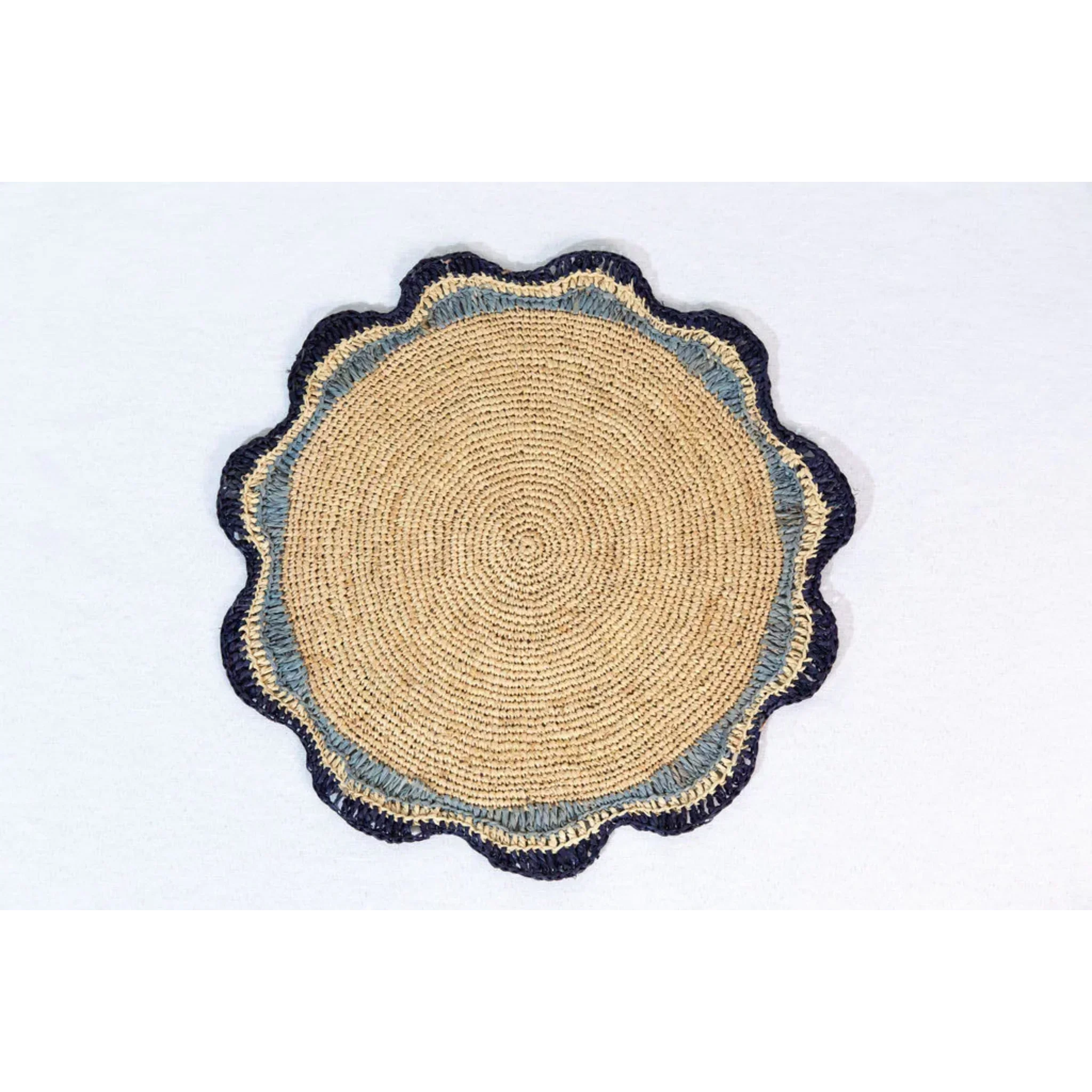 Garden Party Pinwheel Raffia Placemat, Set of 2, 4 and 6 Payton James