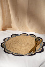 Garden Party Pinwheel Raffia Placemat, Set of 2, 4 and 6 Payton James