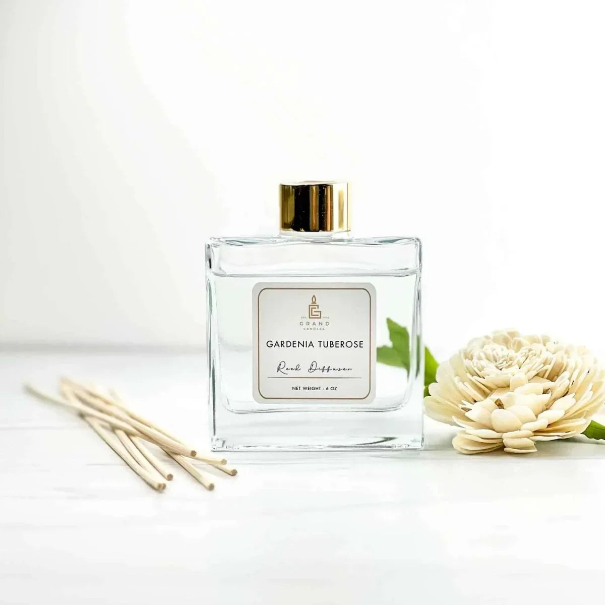 Gardenia Tuberose Reed Diffuser Grand Candles LLC
