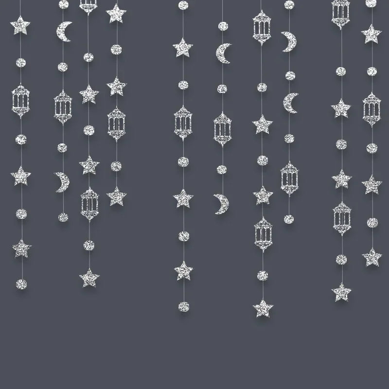 Garland - Glitter Gold Star Streamer