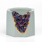 GARNET GEODE PLANTER AURA 8 HOME