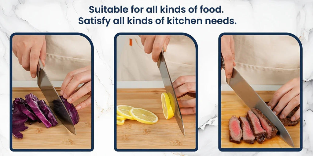 Large Cutting Board, Natural Bamboo, Kitchen Gadgets, Kitchen Items, Juice Groove, Invisible Handle, Knife Friendly, Multifunctional Cutting Board, A Great Holiday Gift For Family And Friends.Mother'S Day. Father'S Day.father House Of Avana