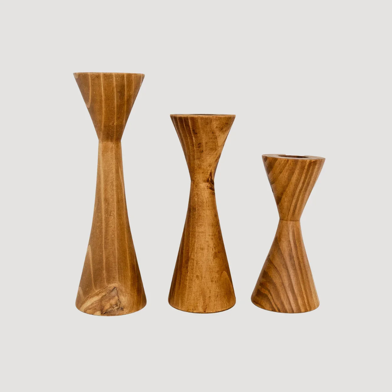 Geo Tealight Wooden Candle Holder White, Black, Natural Kanju Interiors