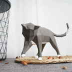 Geometric 3D Cat Figure - House Of Avana