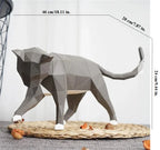 Geometric 3D Cat Figure - House Of Avana