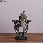 Geometric Abstract Crafts Band Musicians Statue Desk Decoration Retro Character Resins Sculpture... - House Of Avana