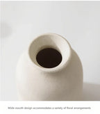 S Boho/bohemian Ceramic Vase Set - Matte Nordic Minimalist Modern Geometric & Floral Designs for Elegant... - House Of Avana