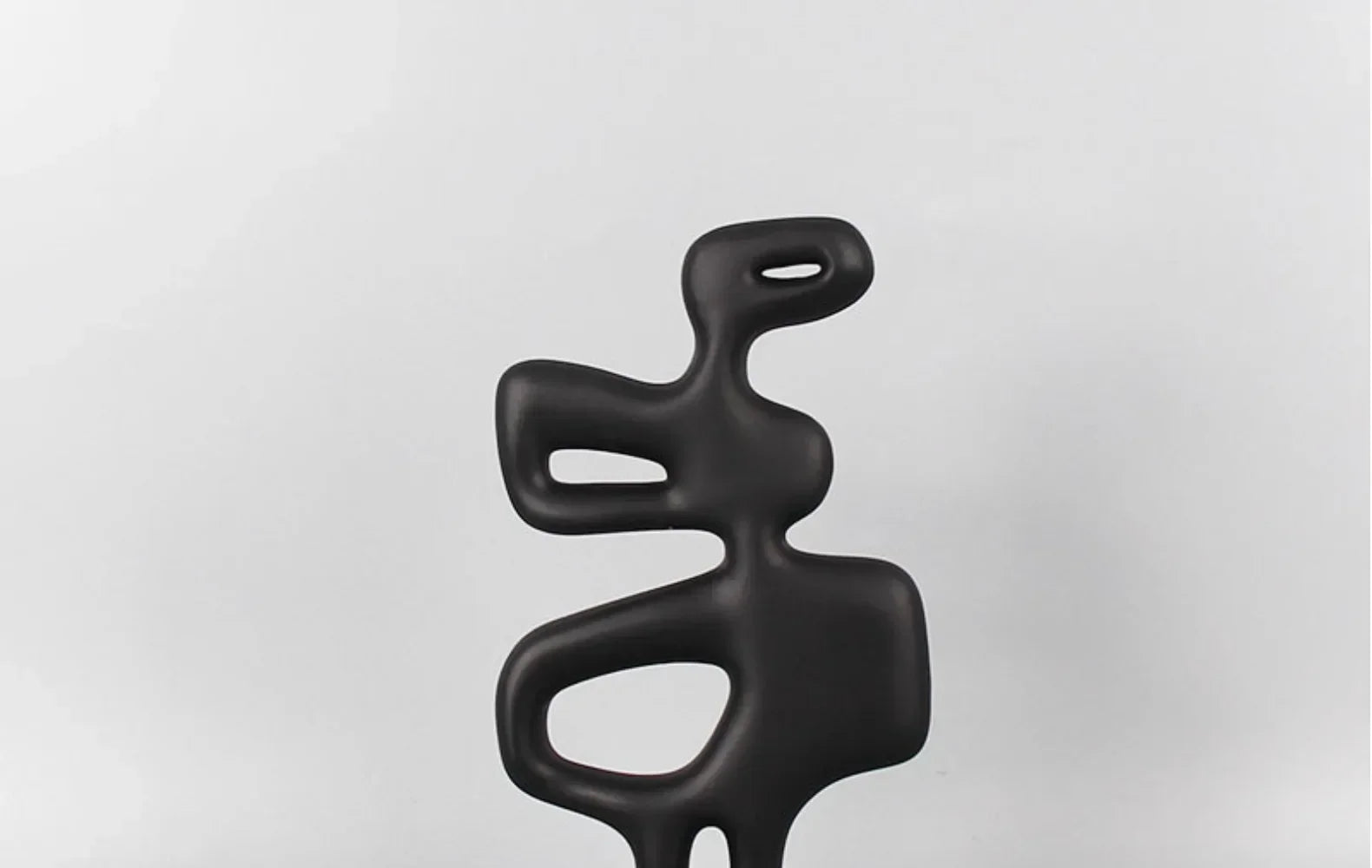 Geometric Sculpture - Black White Hollow Design, texture detail - House Of Avana