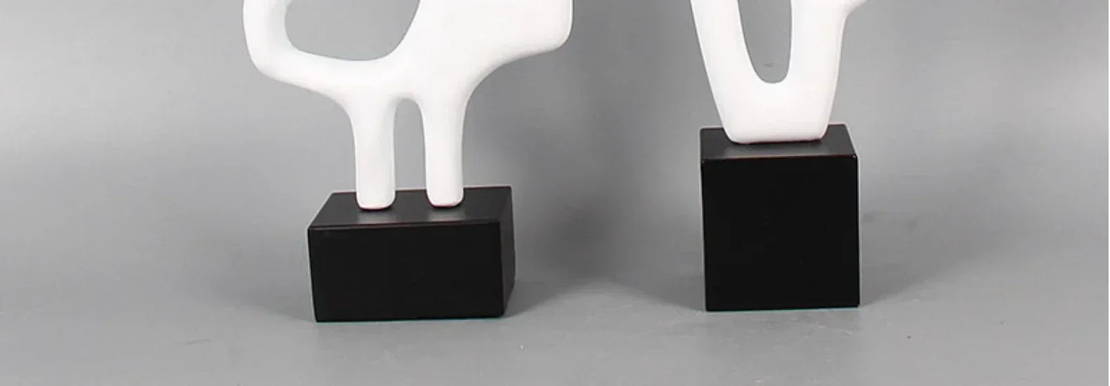 Geometric Sculpture - Black White Hollow Design, in-use display - House Of Avana