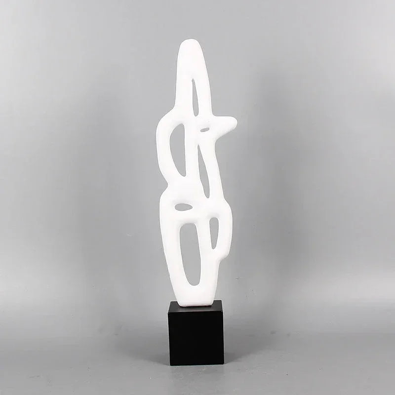 Geometric Sculpture - Black White Hollow Design, detail shot - House Of Avana