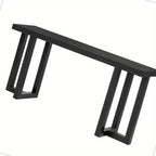 Geometric Wood Console Table with Pine Legs - House Of Avana