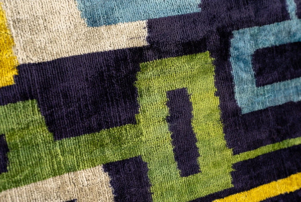 Handmade Velvet Throw Pillow with Modern Geometric Design - High-quality 20x20 Inch Decorative Accent... - House Of Avana