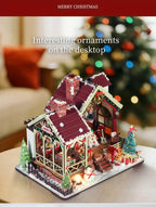 Gingerbread House Christmas Book Nook Kit with Wooden Details - House Of Avana [[SKU:HOA-XMS-039]]
