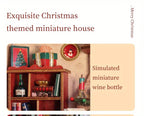 Gingerbread House Christmas Book Nook Kit with Wooden Details - House Of Avana