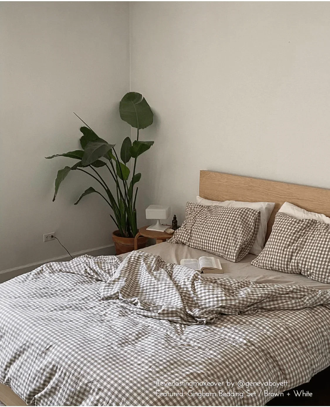 Gingham Bedding Set / Blue Ever Lasting