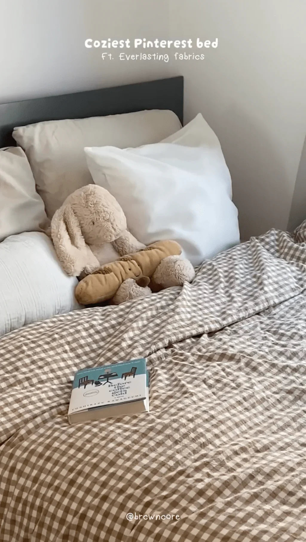 Gingham Bedding Set / Blue Ever Lasting