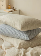 Gingham Bedding Set / Blue Ever Lasting