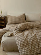 Gingham Bedding Set / Blue Ever Lasting