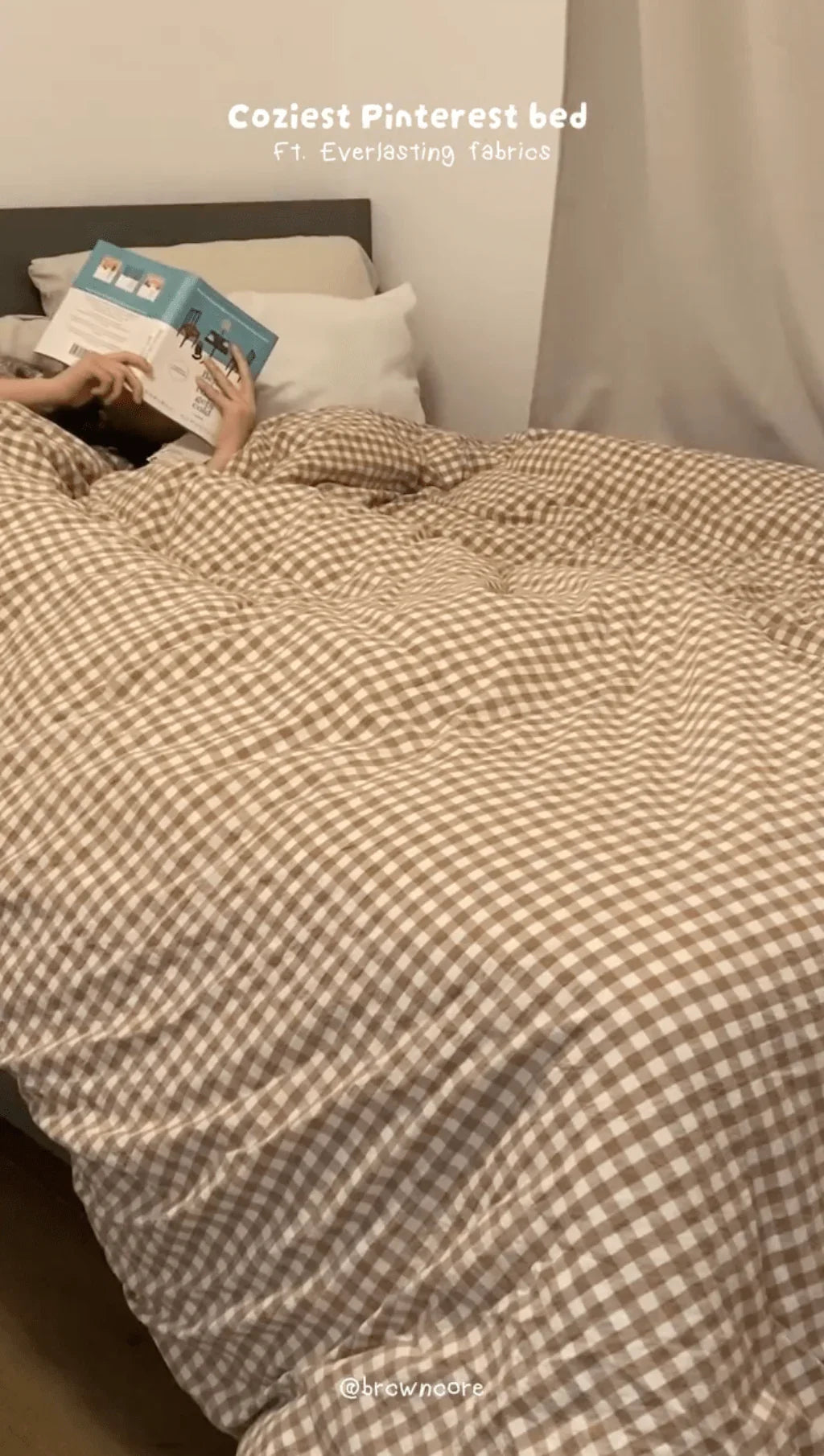 Gingham Bedding Set / Blue Ever Lasting