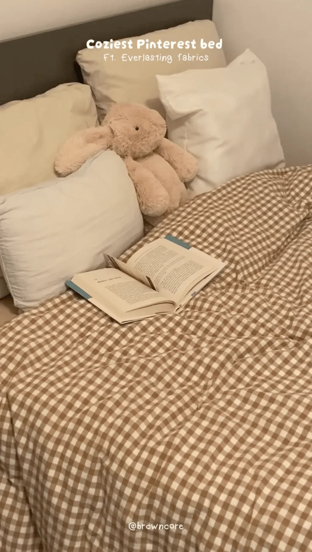 Gingham Bedding Set / Blue Ever Lasting