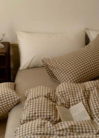 Gingham Bedding Set / Blue Ever Lasting