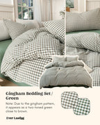 Gingham Bedding Set / Blue Ever Lasting