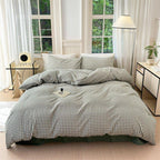 Gingham Bedding Set / Blue Ever Lasting