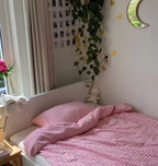 Gingham Bedding Set / Blue Ever Lasting