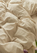 Gingham Bedding Set / Blue Ever Lasting