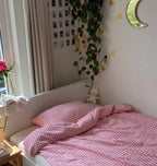 Gingham Bedding Set / Blue Ever Lasting