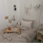 Gingham Bedding Set / Blue Ever Lasting