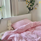 Gingham Bedding Set / Pink Ever Lasting