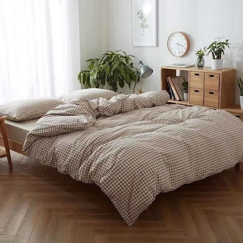 Gingham Bedding Set / Pink Ever Lasting