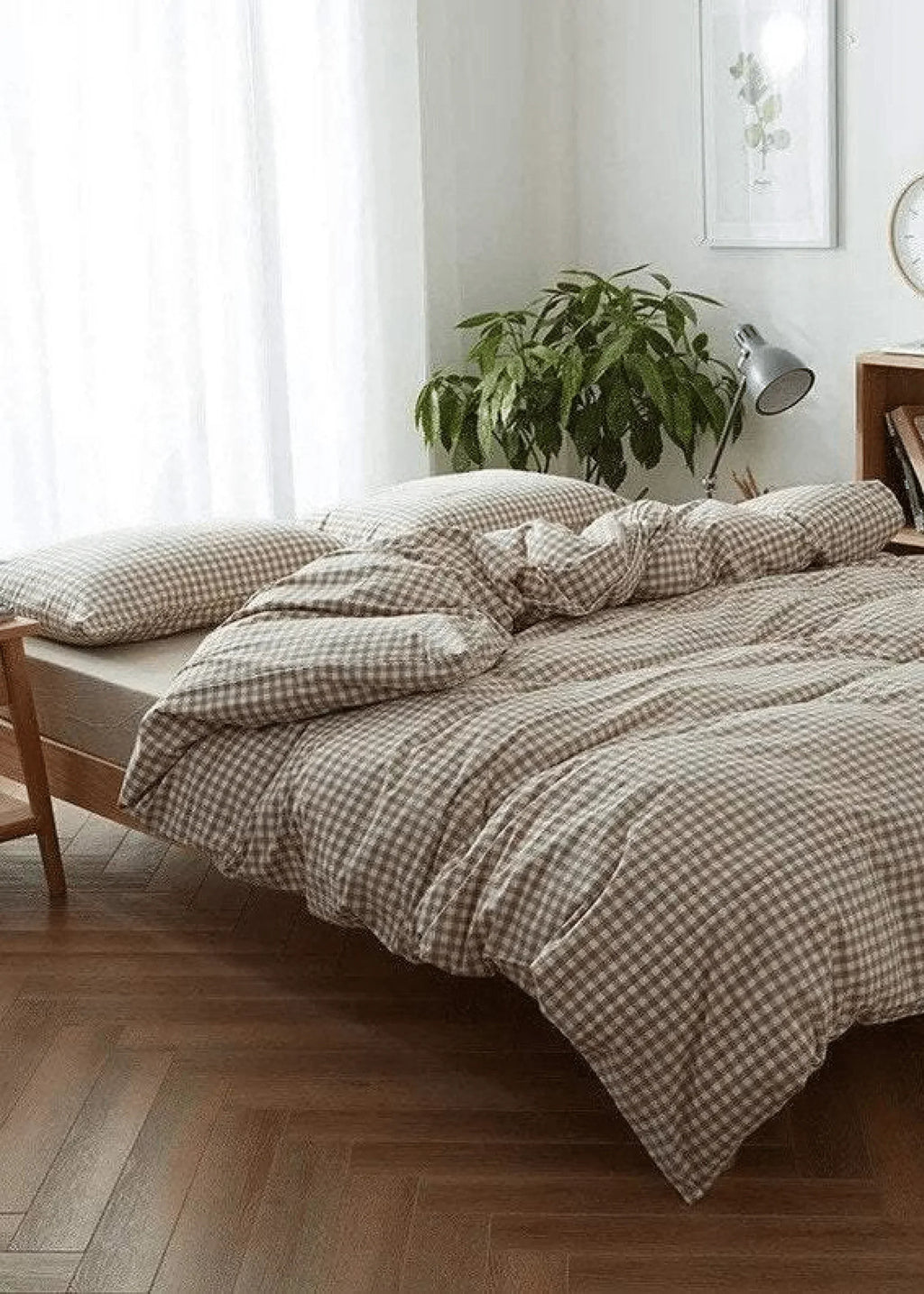 Gingham Bedding Set / Pink Ever Lasting