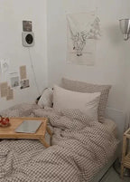 Gingham Bedding Set / Pink Ever Lasting