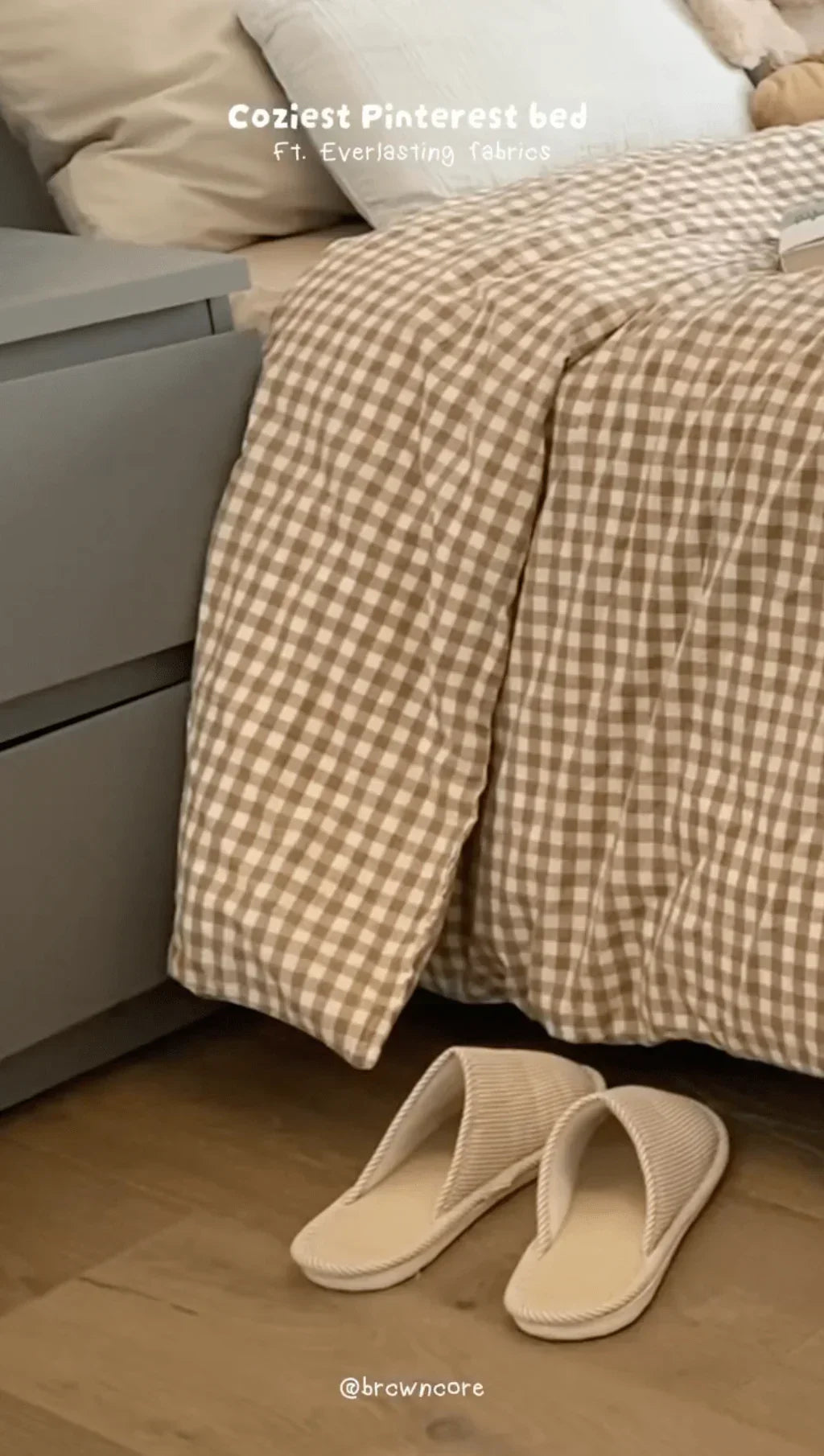 Gingham Bedding Set / Pink Ever Lasting