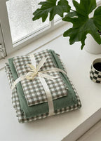 Gingham Bedding Set / Pink Ever Lasting