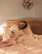 Gingham Bedding Set / Pink Ever Lasting