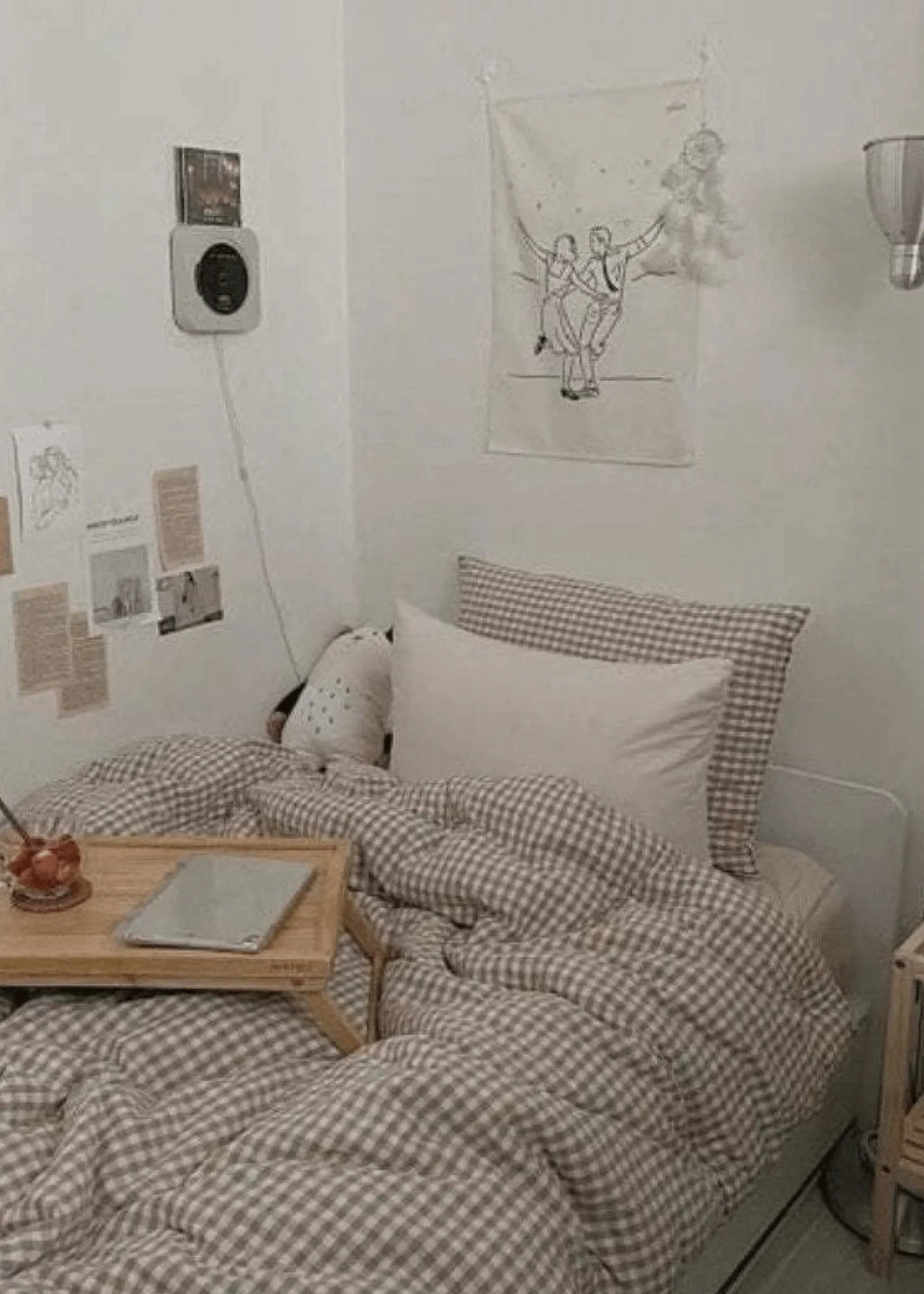 Gingham Bedding Set / Red