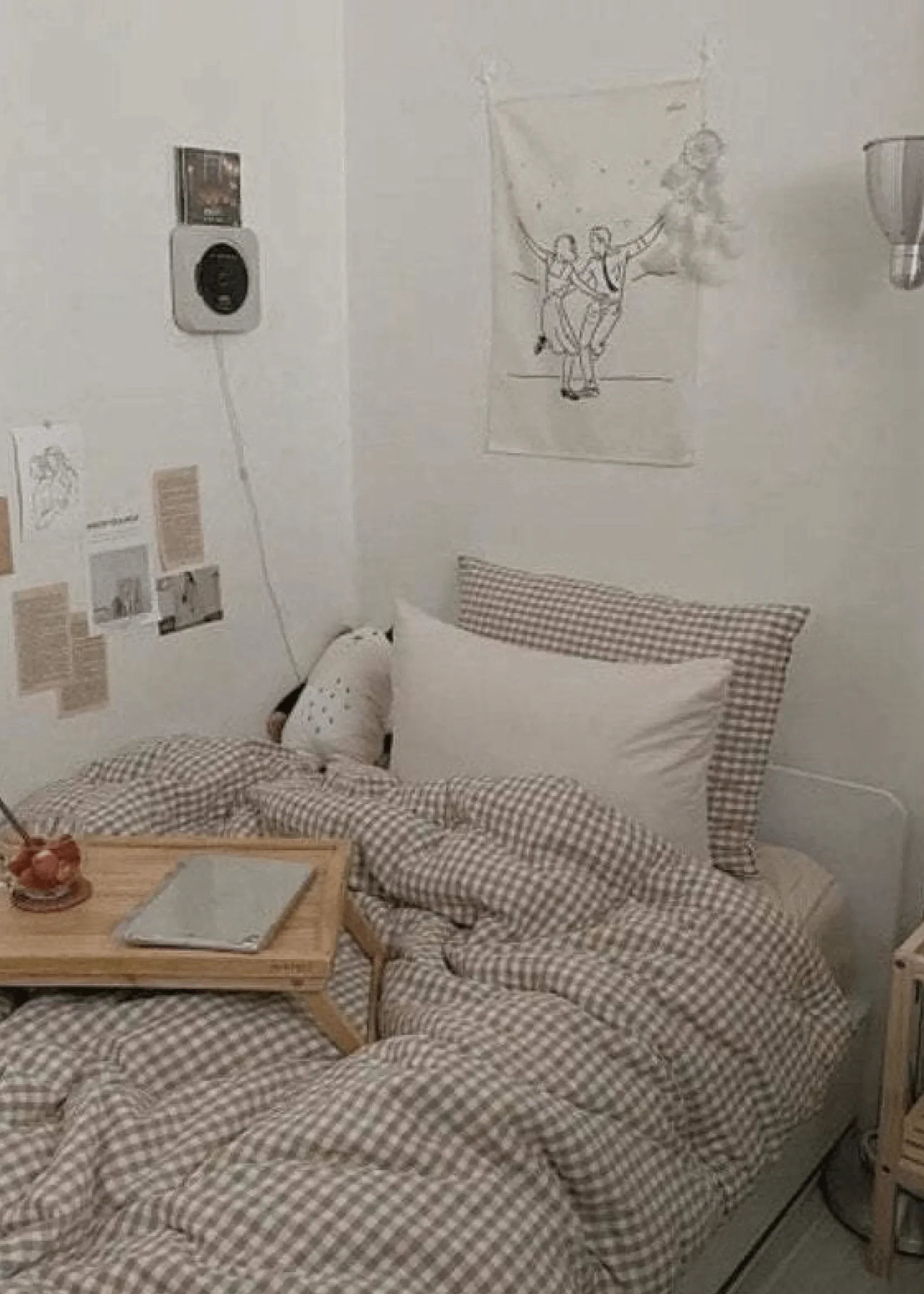 Gingham Bedding Set / Red