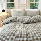 Gingham Bedding Set / Red