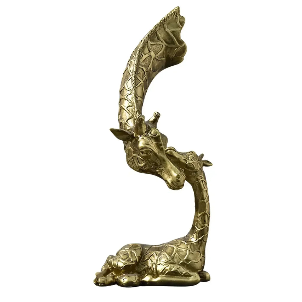 Simulation Giraffe Statue Modern Figurines Animal Statue Decorative Giraffe Figures for Cabinet Party Bedroom Office Desk - House Of Avana