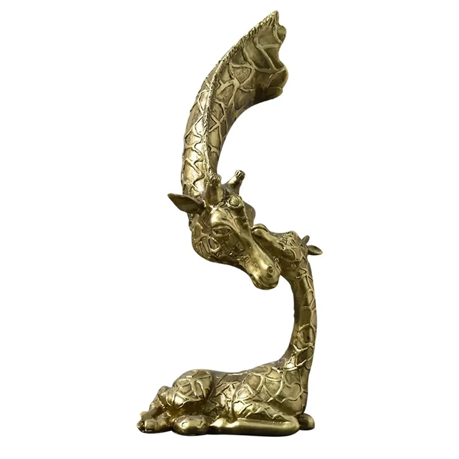 Simulation Giraffe Statue Modern Figurines Animal Statue Decorative Giraffe Figures for Cabinet Party Bedroom Office Desk - House Of Avana