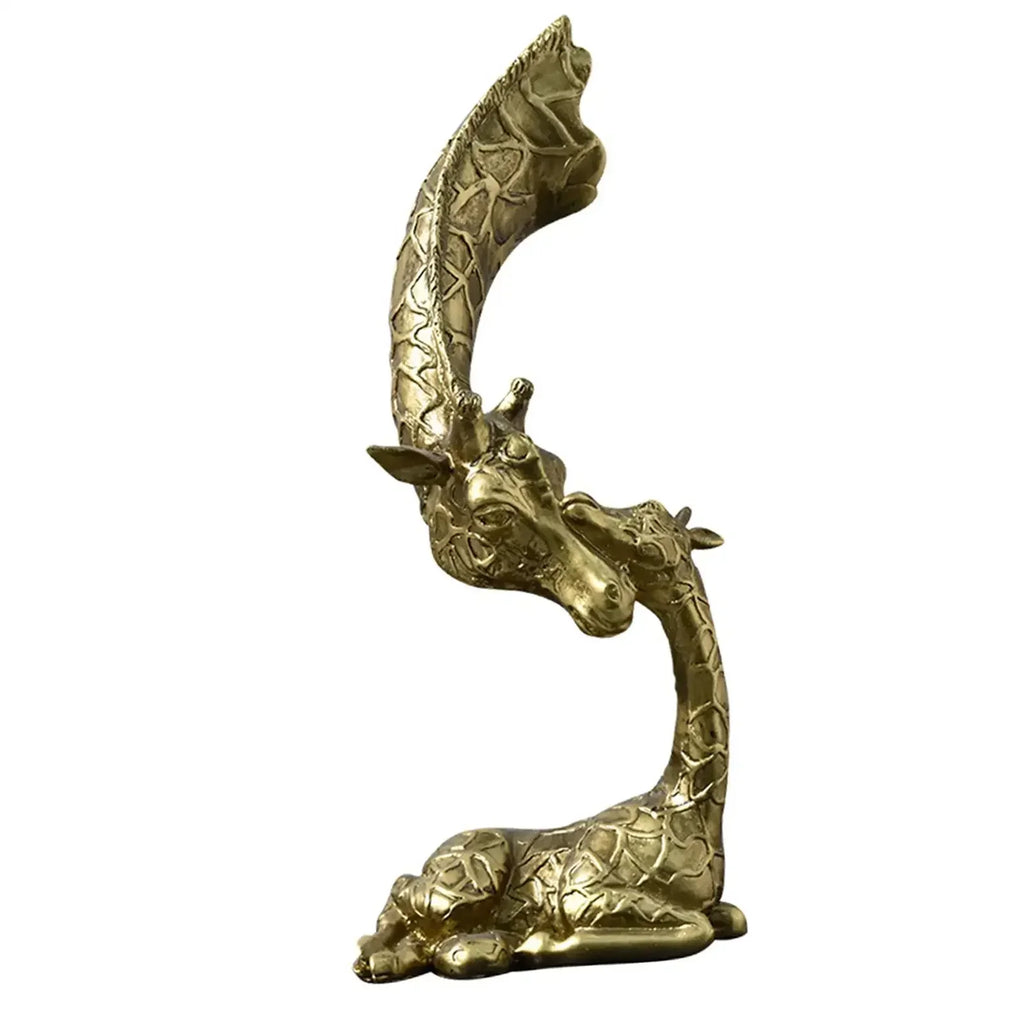 Simulation Giraffe Statue Modern Figurines Animal Statue Decorative Giraffe Figures for Cabinet Party Bedroom Office Desk - House Of Avana