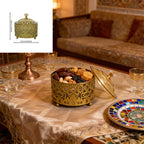 Glass Candy Jar - Golden Islamic Style