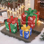 Christmas Glass String Lights Gift Box with Leds & Modes - House Of Avana