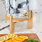 Glass Drink Dispenser with Stand - House Of Avana